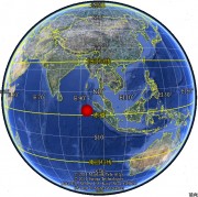2012年01月11日苏门答腊北部附近海域7.2级地震图集_震中在地球上的位置