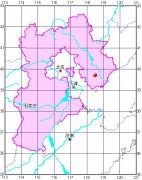 2012年05月28日河北省唐山市市辖区、滦县交界M4.8级地震_震中在局部地图中的位置