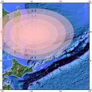 2012年08月14日鄂霍次克海 M7.2级地震图集_震中附近加速度分布