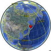 2012年08月14日鄂霍次克海 M7.2级地震图集_震中在地球上的位置