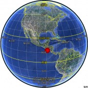 2012年08月27日萨尔瓦多附近海域7.2级地震图集_震中在地球上的位置