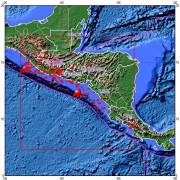2012年08月27日萨尔瓦多附近海域7.2级地震图集_震中周边（10°×10°）过去1年3级以上地震分布图
