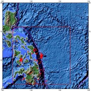 2012年08月31菲律宾群岛附近海域7.6级地震图集_震中周边（10°×10°）过去1年3级以上地震分布图