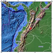 2012年10月01日哥伦比亚 M7.4级地震图集_震中在局部地图中的位置2