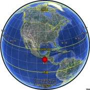 2012年11月08危地马拉附近海域7.3级地震图集_震中在地球上的位置