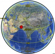 09月24日巴基斯坦M7.8级地震图集_震中在地球上的位置