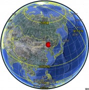 11月23日吉林省松原市前郭尔罗斯蒙古族自治县M5.8级地震应急产出图集_震中在地球上的位置