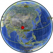 04月05日云南省昭通市永善县5.3级地震应急数据产品综合图集_震中在地球上的位置