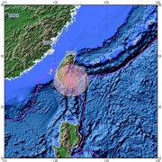 2015年02月14日台湾台东县附近海域6.2级地震图集_震中附近烈度分布