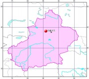 02月22日新疆维吾尔自治区塔城地区沙湾县5.0级地震图集_震中在局部地图中的位置