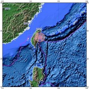 03月23日台湾花莲县附近海域5.7级地震图集_震中附近烈度分布