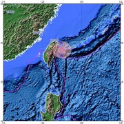 04月20日台湾花莲县附近海域5.9级地震图集_震中附近烈度分布