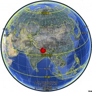 04月25日西藏自治区日喀则地区定日县5.9级地震图集_震中在地球上的位置