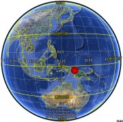07月28日印度尼西亚7.1级地震应急数据产品综合图集_震中在地球上的位置