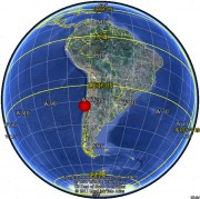 09月17日智利中部沿岸近海8.2级地震图集_震中在地球上的位置